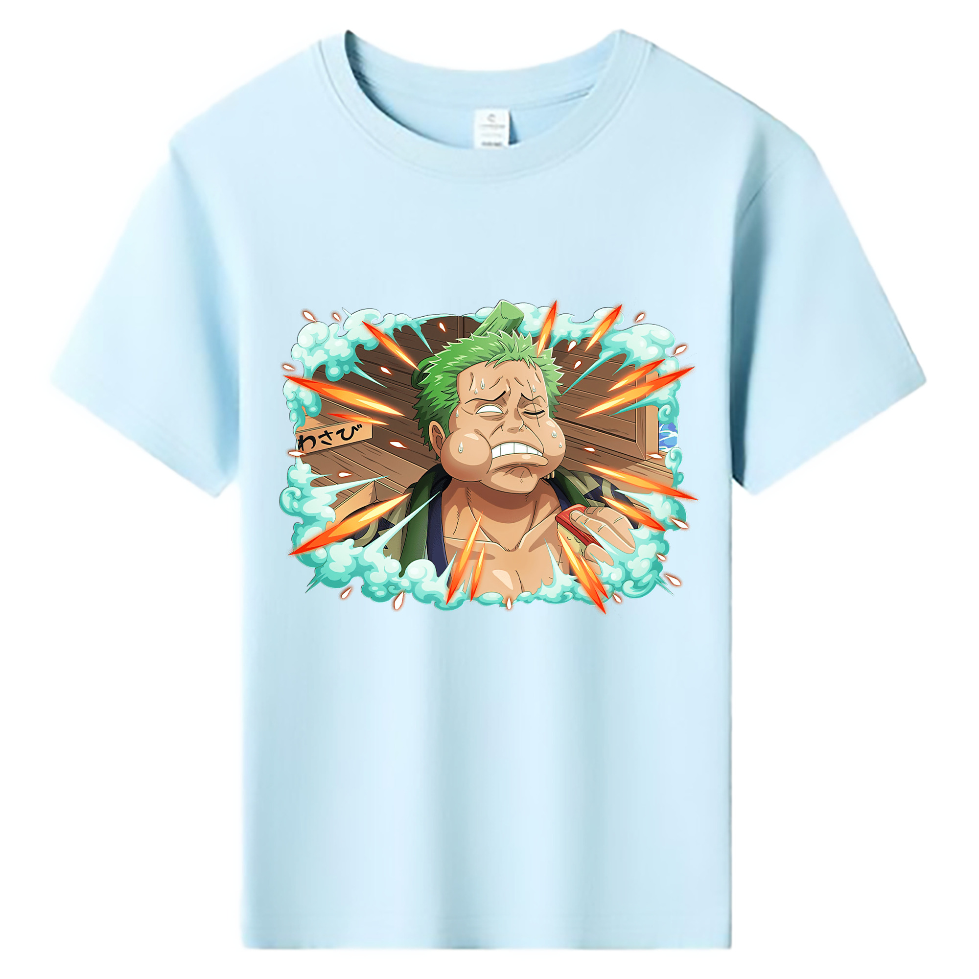 ワンピース ロロノア・ゾロ ONE PIECE Roronoa Zoro 綿100％キッズTシャツ（フロントプリント）